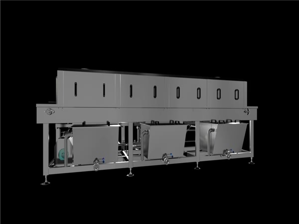 洗箱机，天博官方网站隧道式洗箱机，GMP体系标准生产线配套设备